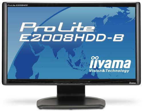 iiyama 20インチワイド液晶ディスプレイ 1600×900(HD+)対応 2系統入力装備 マーベルブラック PLE2008HDD-B1