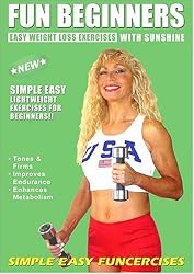 Beginners Exercise DVD: Beginner Fitness / Exercise DVD with Light Weights Great Easy Weight Loss Exercise DVD for Women, Moms Exercise, Brides, Easy Fast Safe Weight Loss DVD also for Women, Over 50, Baby Boomers Fitness & Easy Safe Weight Loss Exercises DVD!