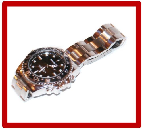 4GB KameraUhr Versteckte Kamera *METALL* Detektiv Spy Cam Spy Watch Spionage Uhr Spion Uhr mit ZUBEHÖR RBrothersTechnologie Spion