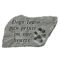 Dogs Leave Paw Prints Garden Stone