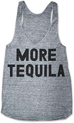 Print Liberation Women's More Tequila Tank S Grey