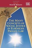 The many concepts of social justice in European private law
