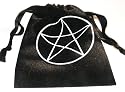 PENTAGRAM BLACK VELVET / CRYSTALS / RUNES BAG