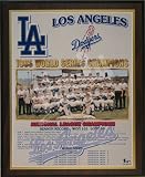 1965 Los Angeles Dodgers Major League Baseball World Series Championship 13x16 Plaque