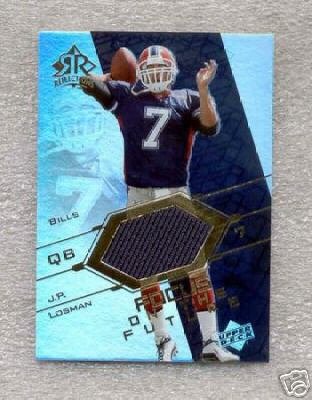2004 Upper Deck Reflections Focus On The Future FO-JP J.P. Losman Buffalo Bills (Rookie Insert - Piece of Authentic Jersey - Football Cards)