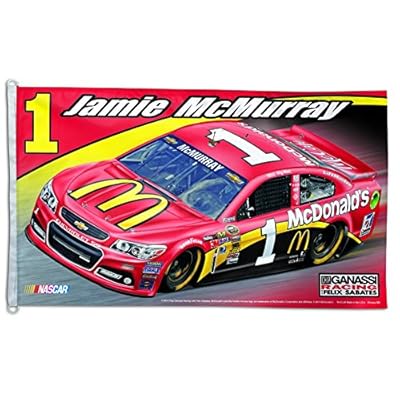 Jamie McMurray Official NASCAR 3ftx5ft Banner Flag by Wincraft