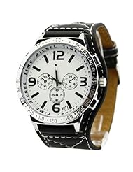Lumramus Leather Black Wrist Watch