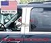 Made in USA! Compatible with 2005-2017 Nissan Frontier Crew Cab 4PC Stainless Steel Pillar Post
