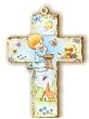 Wooden Wall Cross - 6in. Height - First Communion - Boy - MADE IN ITALY, 6in. Height