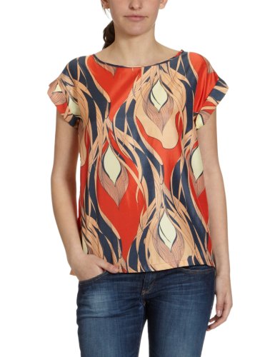 Ichi Damen Bluse, I-CINIO-TO, Gr. 38 (M), Orange (600) Preisvergleich