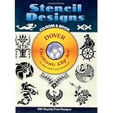 Stencil Designs CD-ROM and Book (Dover Electronic Clip Art) ~ Dover