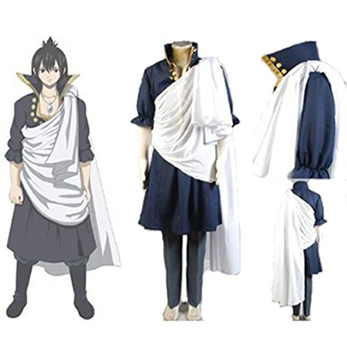 Muqi Fairy Tail Zeref Cosplay Costume, X-large:height 67"-69"
