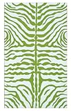 IMAGE OF The Rug Market ZEBRA GREEN GREEN/WHITE 3X5