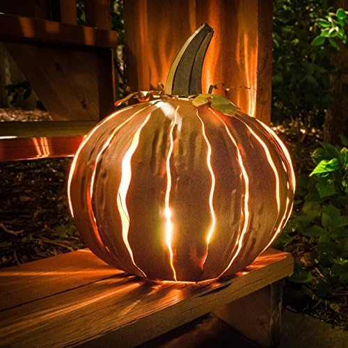 15" Halloween Pumpkin Decorations for Indoor Table / Outdoor Yard / Patio / Walkway