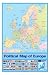 HUGE LAMINATED / ENCAPSULATED Map Of Europe POSTER