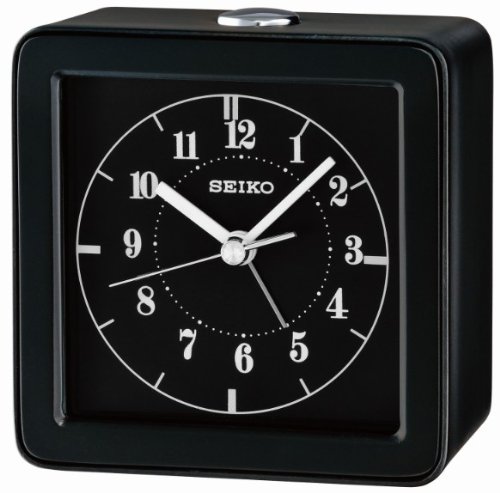 Seiko Bedside/Travel Alarm Clock Black
