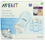 Philips Avent 4 Pack Natural Polypropylene BPA Free Bottles, Blue, 9 Ounce by Philips AVENT [並行輸入品]