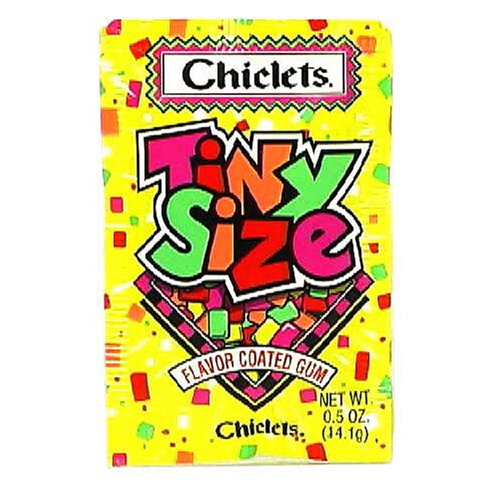 Chiclets Tiny Size Fruit Flavored Coated Gum, 0.5-Ounce Packages (Pack of 40) by Chiclets