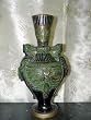 Indian Home Decor Hand Carved Brass Flower Pot 15 Inch Free Shipp