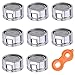 Dreamtop 8 PCS 24mm Bathroom Faucet Aerator Male Kitchen Faucet Aerator Faucet Tap Aerator Nozzle Replacement Water Saving Tap Aerator Bubbler Sink Aerator 1 Faucet Aerator Wrench Included