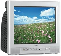 Haier HTR13 13-Inch CRT TV with ATSC Tuner (Silver)