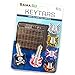 Key-tars Electric Guitar Shaped Key Covers Id Caps Identifiers