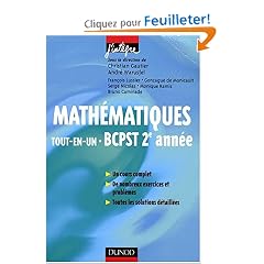 Math�matiques tout-en-un BCPST 2e ann�e : Cours et exercices corrig�s