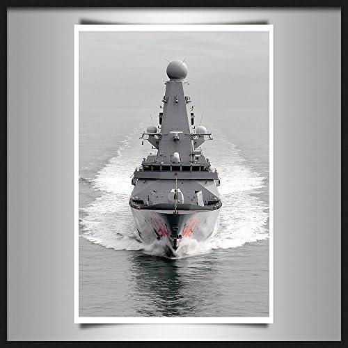 ROYAL NAVY TYPE 45 DESTROYER HMS DRAGON ART PRINT ON ARTIST QUALITY 280GSM A3 SATIN PAPER by Vibranart