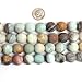 14mm Round Gemstone Frost Mixed Amazonite Beads Strand 15 Inch Jewelry Making Beads