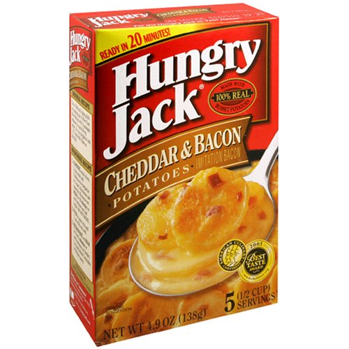 Hungry Jack Cheddar & Bacon Potatoes, 4.9-Ounce Packages (Pack of 12) by Hungry Jack