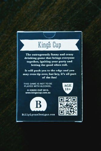 Official Kings Cup Cards 100% PVC Plastic Drinking Game