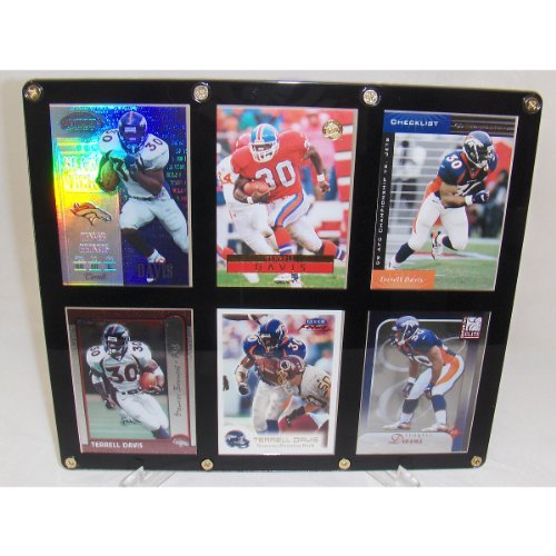 Burbank Sportscards Denver Broncos Terrell Davis- 6 Card Display