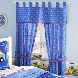 Olive Kids Under Construction Coordinating Window Drapes