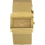 DKNY Mesh Bracelet Gold Mother-of-pearl Dial Women's watch #NY4823
