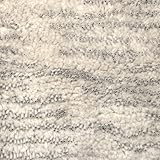 Anji Mountain Bamboo Rug Company 4-Feet by 6-Feet Wool Area Rug, Caviar