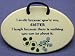 I smile because you are my sister. I laugh because there is nothing you can do about it. Ceramic wall plaque, 4