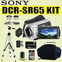 Sony DCRSR65 30GB Hard Drive Handycam Camcorder and Deluxe Accessory Outfit - Sony ASONDCRSR65K2