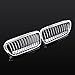 ANZIO Euro Front Center LH & RH Kidney Grille Grill Fit For BMW E38 4 Door Sedan 740i 740iL 750iL 95 96 97 98 99 00 01 (Chrome Black)