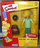 Simpsons "PIN PAL BURNS" TOYFARE LIMITED MAIL IN EXCLUSIVE