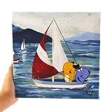 Noferin Canvas Prints : Boat Message