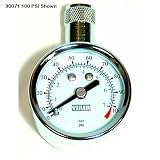 VIAIR 90055 Tire Pressure Gauge 35 PSI, 1.5 Face