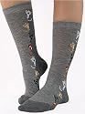 Soft and Comfortable Peek-A-Boo Kitties Trouser Socks by Foot Traffic