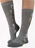 Soft and Comfortable Peek-A-Boo Kitties Trouser Socks by Foot Traffic