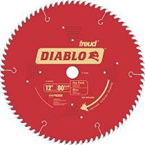 Freud D1280X Diablo 12-Inch 80 Tooth ATB Crosscutting Saw Blade with 1-Inch Arbor