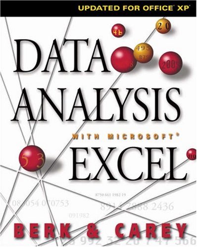 data analysis with microsoft excel updated for office xp with cd rom