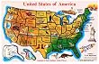 MELISSA & DOUG USA MAP WOODEN JIGSAW PUZZLE
