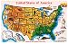 MELISSA & DOUG USA MAP WOODEN JIGSAW PUZZLE