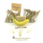 300pc assortment, 100 fruit picks, 200 ring picks 5.9" (15cm)