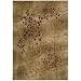 Nourison Zanibar Floral Vine Latte 2.3-Feet by 8-Feet Polyacrylic Runner Rug