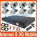 CCTV Surveillance Video System 1000GB HDD 4 Channel H.264 DVR with 4 Color Sony CCD IR Day/Night External Cameras and 4x 60ft Siamese Cables and Power Adapter Unit included! Internet Access and Smartphone & 3G Mobile Phone Live View! Cameras Complete Package! PLug-n-Play Security System image 1